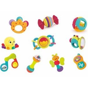 تصویر ست ۱۰ عددی جغجغه نوزاد 