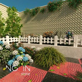 تصویر قالب سنگ مصنوعی نرده نارون ابعاد 80×50 (تزریقی نشکن) 