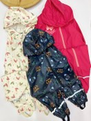 تصویر سرهمی بارونی (ضد آب و باد)تک لایه برند لوپیلو آلمان - سایز۸۶/۹۲ / پروانه زمینه سفید Lupilu