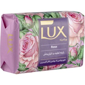تصویر صابون ویتامینه با رایحه گل رز وزن 125 گرم لوکس Lux Bar Glowing Skin 125gr