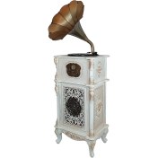 تصویر گرامافون والتر 3512 کرم 5کاره (Plus5) شیپور فلزی 