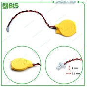 تصویر باتری بایوس 3 ولت زرد CR2032W (2PIN) 1.0MM 