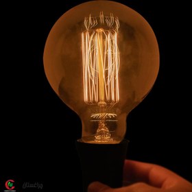 تصویر لامپ ادیسونی حبابی 6 وات مدل G125 دیپلمات Edison Bulb G125 Filament