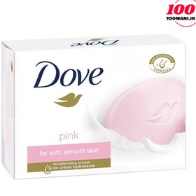 تصویر صابون داو مدل صورتی با رایحه گل رز وزن ۱۳۵ گرم 