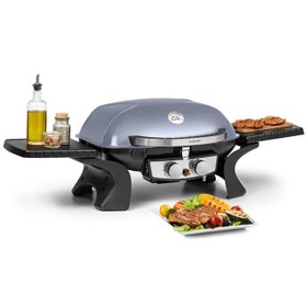 تصویر گریل باربیکیو گازسوز کلارشتاین آلمان Klarstein Parforce Duo Gasgrill Grau 5 kW 