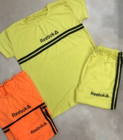 تصویر تیشرت و شلوارک ست ورزشی REEBOK 