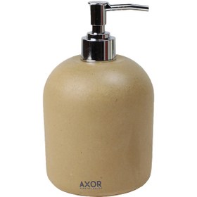 تصویر جا مایع دستشویی سنگی AXOR مدل روزالینا رنگ خاکی (sdck4) 