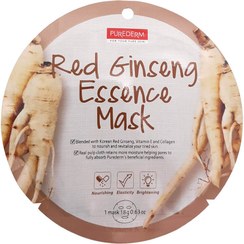 تصویر ماسک ورقه ای صورت جنسینگ قرمز پیوردرم Purederm Red Ginseng 