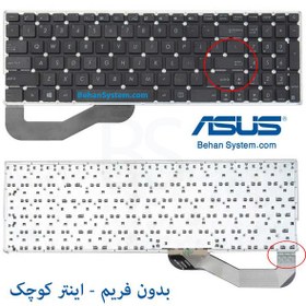 تصویر کیبورد لپ تاپ ASUS X543 / X543B / X543M / X543MA / X543N / X543U 