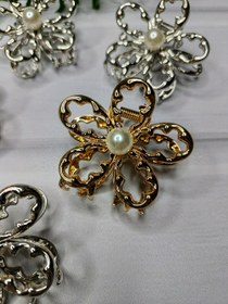 تصویر کلیپس گل فلزی 