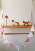 تصویر ریسه مثلثی اکسسوری اتاق کودک nursery bunting triangle flag