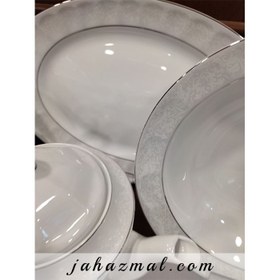 تصویر سرویس غذاخوری چینی زرین ایران مدل دلسا ۲۹ پارچه مناسب ۶ نفر 