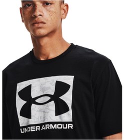 تصویر تیشرت آستین کوتاه مردانه سیاه برند under armour 1361673 Ua Abc Camo Boxed Logo Ss Erkek Tişört 1361673-001