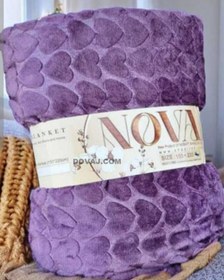 تصویر پتو مسافرتی طرح قلب 