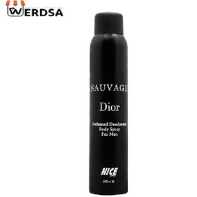 تصویر اسپری بدن مردانه مدل Suavage Dior حجم 200 میل نایس پاپت Nice Puppet Suavage Dior Spray For Man 200ml