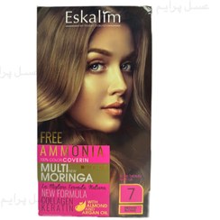 تصویر اسکالیم رنگ مو کیت بدون آمونیاک 7 – Eskalim Free-Ammonia Hair Color Kit 7 