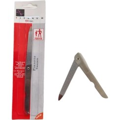 تصویر سوهان ناخن تاشو فیشر مدل تیتانیوم Fisher nail file, titanium model