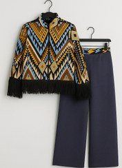 تصویر ست کت وشلوار بخارا دوزی 