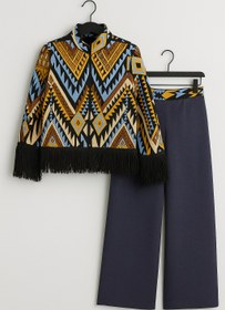 تصویر ست کت وشلوار بخارا دوزی 