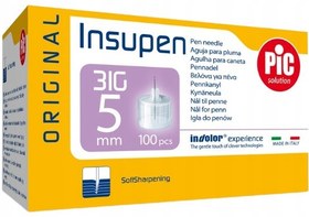 تصویر سر سوزن قلم انسولین پیک 5 Pic Solution Insulin Pen Needle 5mm pack of 100