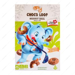 تصویر غلات صبحانه الفی حلقه کاکائویی 300گرم 