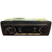 تصویر پخش خودرو بلوتوث دار مدل SA-912 برند ساج پنل ثابت SA-912 model SA-912 car radio with fixed panel