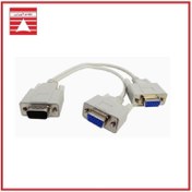 تصویر تبدیل 1 به 2 پورت VGA Vnet 