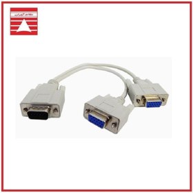 تصویر تبدیل 1 به 2 پورت VGA Vnet 
