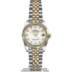 تصویر ساعت رولکس دیت جاست سیلور طلایی صفحه سفید - آقایان Rolex Datejust S3