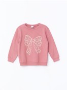 تصویر سوئیشرت نوزاد دختر با یقه دوچرخه‌ای و آستین بلند چاپ‌شده ضخیم - ا - LC Waikiki -- 855618836- اورجینال 