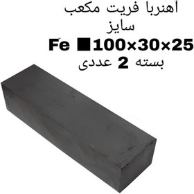 تصویر آهن ربا مدل fe100-30-25 کد 1574 بسته 2 عددی 