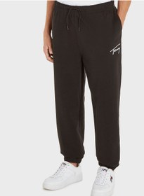 تصویر شلوار راحتی با نوشته امضا برند tommy jeans Signature Text Sweatpants