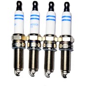 تصویر شمع خودرو بوش مدل YR7NE یورو ۴ پایه بلند تک پلاتین آلمان | گرید A BOCSH Spark Plug YR7NE GERMANY