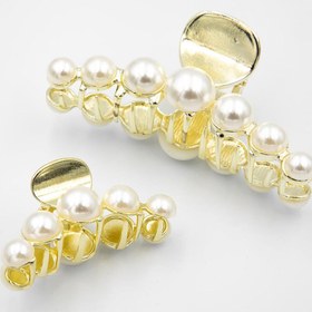 تصویر کلیپس فلزی مرواریدی - کد C104 