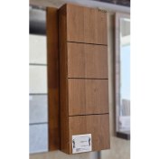 تصویر آینه و باکس سرویس بهداشتی الگانته طرح چوبی 