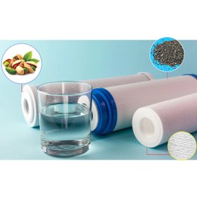 تصویر فیلتر پیش تصفیه آب 3 عددی triple filter water purification