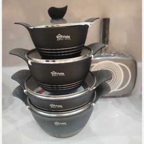 تصویر سرویس قابلمه چدن برند ویستا 