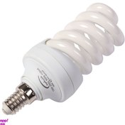 تصویر لامپ کم مصرف خزرشید ۱۵ وات آفتابی مدل تمام پیچ E14 