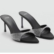 تصویر صندل تاشه‌دار با پاشنه بلند و پشت باز | MANGO | 871220757 | اورجینال 