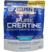 تصویر کراتین مونوهیدرات خالص ۳۰۰ گرمی یو اس ان بدون طعم 