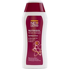 تصویر شامپو سرکراتینه فاقد سولفات نوتریسُل 300 میل نئودرم|Neuderm Nutrisol Keratn Hair Shampoo 300 Ml 