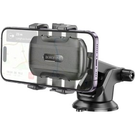 تصویر پایه نگهدارنده گوشی موبایل بروفون مدل BH99 BH99 Wind automatic clamping car holder(center console)