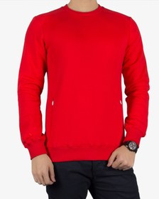 تصویر پلیور مردانه قرمز آستین بلند- سایز مدیوم 