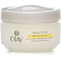 تصویر کرم روشن کننده روز اولی Olay Natural aura حجم 50 میلی لیتر Olay Natural aura