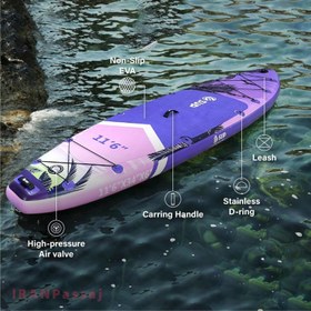 تصویر E-SUP SUNSET PURPLE INFLATABLE STAND UP PADDLE BOARD 