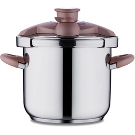 تصویر زودپز کرکماز مدل BELLA ROSEGOLD A174 گنجایش 7 لیتر Korkmaz Bella Rosegold Pressure Cooker 7.0 Lt A174