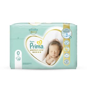 تصویر پوشک بچه پریما Prima سفید سایز صفر بسته 30 عددی ا zero 35 Prima Pampers Sesetive 