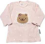 تصویر بلوز آستین بلند نوزادی دخترانه طرح هیوا به آوران behavaran 