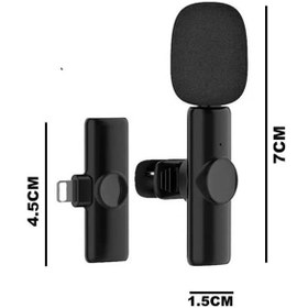 تصویر میکروفون یقه ای بی سیم مدل K11 دو میکروفون K11 Dual Wireless Microphone