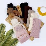 تصویر ست شال و کلاه طرح تدی 